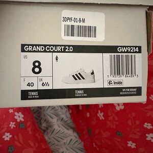 Adidas Grand Court 2.0 Women’s Tennis Shoes Size 8